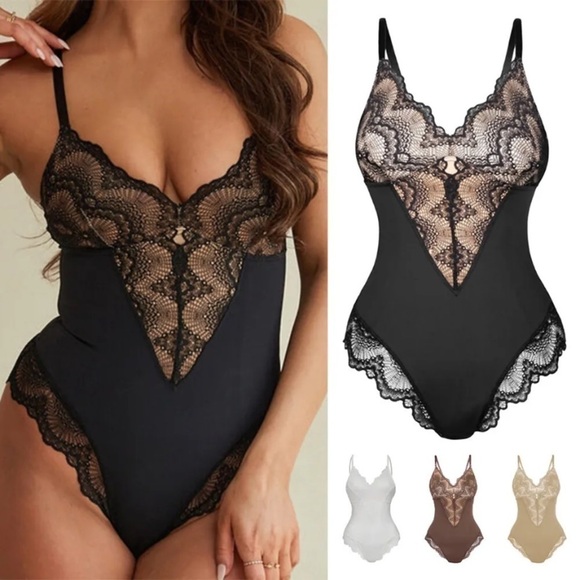 Plus Size Lace bodysuit with adjustable straps Size 4XL - Picture 6 of 14